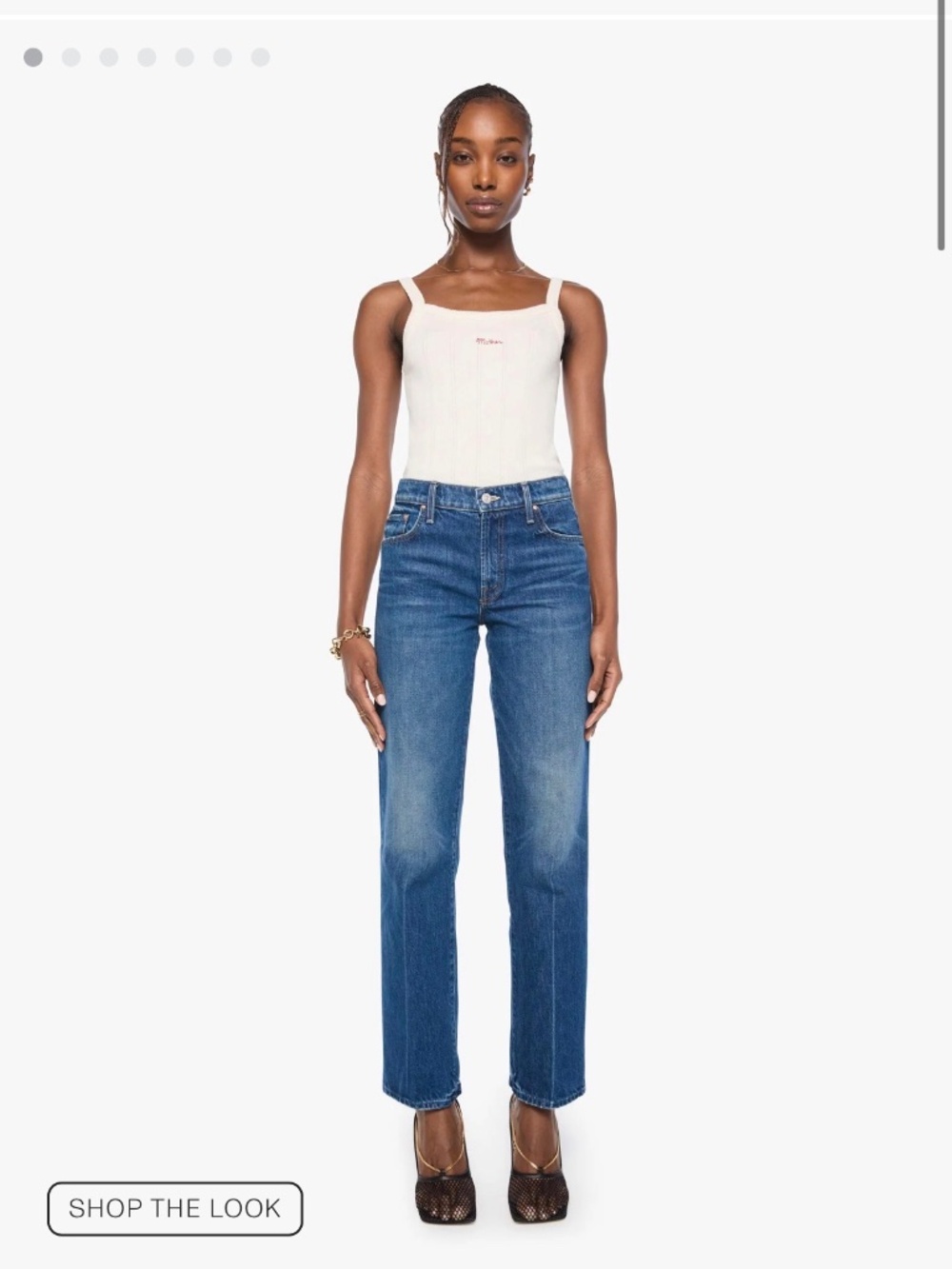 Mother straight-leg ankle jean
